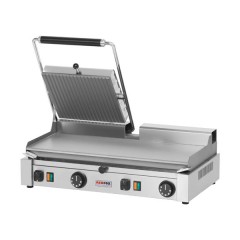 Kontakt grill podwójny ryflowany/gładki płyta z prawej strony 6kW