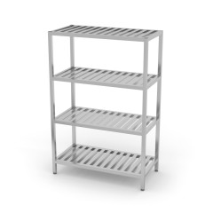 Regał magazynowy, 4 półki gretingowe 400mm