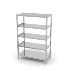 Regał magazynowy z półkami przestawnymi, 5 półek pełnych 400mm